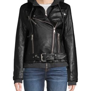 🆕 Bagatelle Hooded Faux Leather Jacket - NWT